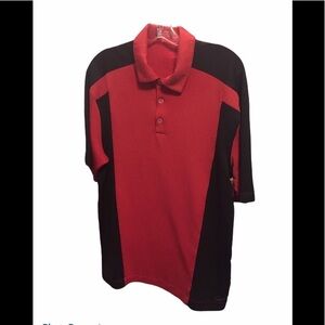 Nike golf Fitdry size large red black polo